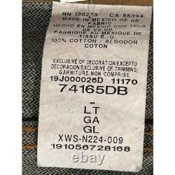 Vintage Wrangler Cowboy Cut Denim Jacket Western Style Large 71465DB NWT