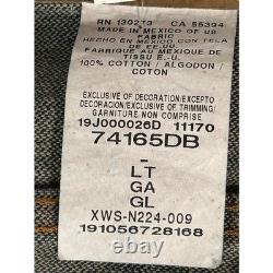 Vintage Wrangler Cowboy Cut Denim Jacket Western Style Large 71465DB NWT