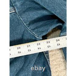 Vintage Wrangler Cowboy Cut Denim Jacket Western Style Large 71465DB NWT