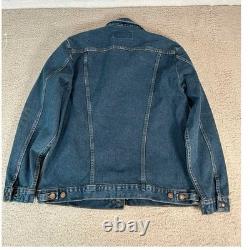 Vintage Wrangler Cowboy Cut Denim Jacket Western Style Large 71465DB NWT