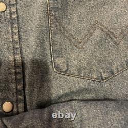 Vintage Wrangler Denim Western Pearl Snap Shirt Men's Large Tall Lot Of 5 GC