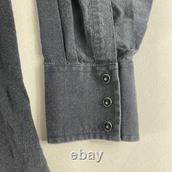 Vintage Wrangler Western Pearl Snap Shirt Mens Large Eagle Cowboy Rare 90s