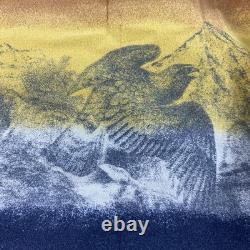 Vintage Wrangler Western Pearl Snap Shirt Mens Large Eagle Cowboy Rare 90s