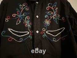Vintage cowboy joe form fit las vegas authentic western shirt Long Sleeve Men