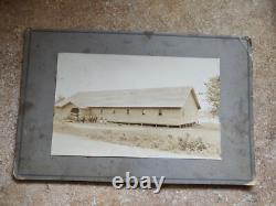 Vintage large Cabinet Photo native american LONG HOUSE, Washington state