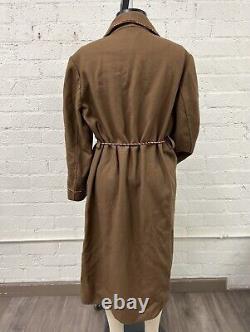 Vintage mid century mens wool Soar western coat robe L