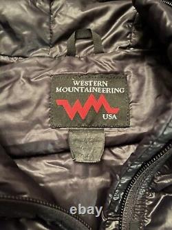 Vintage western mountaineering down jacket 850 fill flash jacket size large