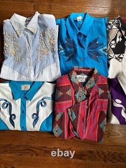 Vintage womens western shirt lot