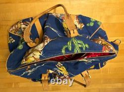 Vntg. Cowboy Classics Large Canvas Bag Handle & Strap 90's