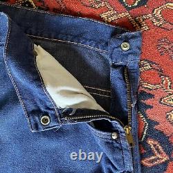 Volup Vintage 1950s Womens Ranchcraft Western Denim Jeans! Sz Lg 34 Wst Side Zip