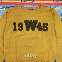 Vtg 1945 Kings Sportswear Western Michigan Collegiate Sweater