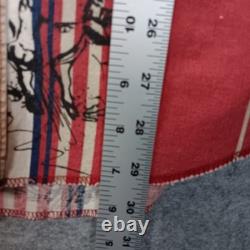 Vtg 80's Wrangler Brushpopper Shirt 16 1/2 Pearl Snaps Bull Rodeo Stripes Prop