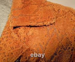 Vtg 80s Lariat Women's Brown Suede Western Fringe Jacket SZ L Made USA VG Cond