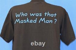 Vtg 90s LONE RANGER TONTO WHO WAS THAT MASKED MAN WESTERN TV SHOW t-shirt L