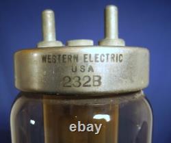Vtg Antique 21 Western Electric 232B Radio TV Television Tube #8041 Large Size