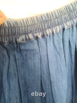 Vtg Cayenne Territories Western Co Square Dance Jean Shirt & Skirt Set Large L