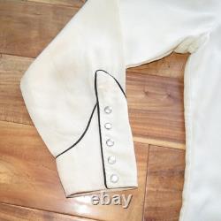 Vtg H Bar C California Ranchwear Pearl Snap Shirt Embroidered Smile 1950s L