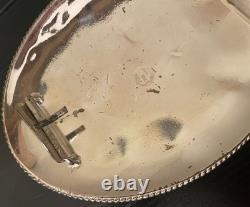 Vtg Large Heavy Alpaca Mexico Silver Trophy Belt Buckle Horse Rider