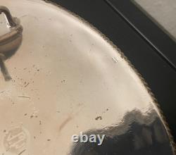 Vtg Large Heavy Alpaca Mexico Silver Trophy Belt Buckle Horse Rider