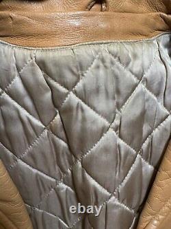 Vtg Rare Milfur Milwaukee Deerskin Leather Fringe Jacket Western Motorcycle Sz L