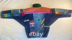 Vtg SFR Santa Fe Re-Creations Western Patchwork Suede Denim Jacket Cowgirl L