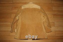 Vtg SPOKANE Glove Tanning Co. Suede + Leather Jacket Western Cowboy Ranch coat