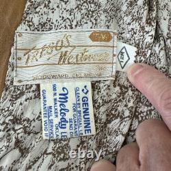 Vtg Tregos Leather Trench Coat Western Faux Fur Penny Lane Boho Wmns 12R Belted