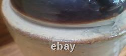 WESTERN STONEWARE WHISKEY JUG Maple Leaf Logo Tan Brown Crock 1 Gallon Antique