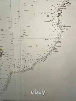 Western Africa Strait Of Gibraltar 1860 (1898) Very Large Antique Sea Chart