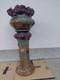 Western Antique Ceramic Cachepot 103cm with Repair, Large Vase Decorative Pot