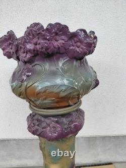 Western Antique Ceramic Cachepot 103cm with Repair, Large Vase Decorative Pot