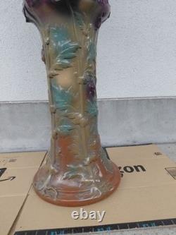 Western Antique Ceramic Cachepot 103cm with Repair, Large Vase Decorative Pot