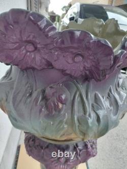 Western Antique Ceramic Cachepot 103cm with Repair, Large Vase Decorative Pot