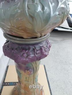 Western Antique Ceramic Cachepot 103cm with Repair, Large Vase Decorative Pot