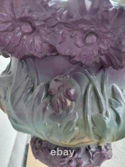 Western Antique Ceramic Cachepot 103cm with Repair, Large Vase Decorative Pot