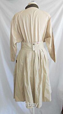 Western Cowgirl Vintage 80s Western Maxi Fit Flare Skirt Matching Shirt Cesucci