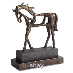 Western Farmhouse Titan XXL 20 Horse Sculpture Aged Finish 17514