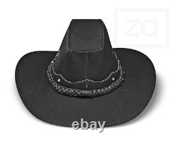 Western Hat Cowboy Hat Cowgirl Farmer Rancher Canvas and Leather Handcraft Mens