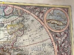 Western Hemisphere 1613 Michael Mercator Unusual Large Antique Engraved Map