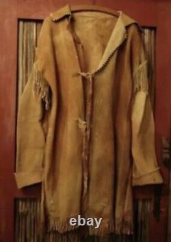 Western Jacket Cowboy Suede Leather Native American Coat