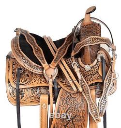 Western Leather Horse Saddle Kids Barrel Pleasure Trail Ranch Tack 12 13 14