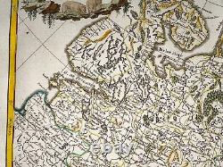 Western Russia Ukraine 1750 Robert De Vaugondy Large Antique Map In Colors