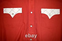 Western Shirt VTG Champion 60s 2 Tone Rock n Roll Pearl Snap Sz L Cobain Special