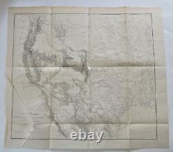 Western U. S. Mississippi to Pacific 1857-8 Emory large topo map Wheat #915