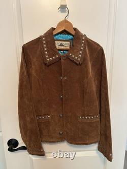 Women's Vintage Brown Suede Fringe Western Jacket with Pockets Cowgirl Style