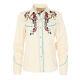 Womens Scully Colorful Horse Embroidered Western Shirt