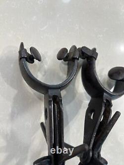Wonderful Pair Of Large Antique Mexican Charro Spurs 1880s