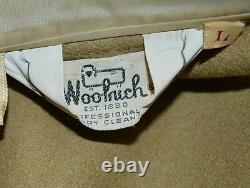 Woolrich True Vtg Mens Rockabilly Jacket Large Country Western Suede 1950s
