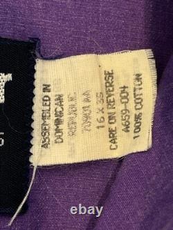 Wrangler Brushpopper Vintage Shirt Mens X Long Tail Reg Fit 16-35 SZ Lg Purple