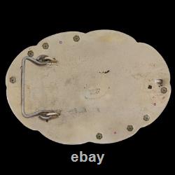 XL G Silver Ruby Champion Rodeo Trophy Western Cowboy Comstock Vtg Belt Buckle